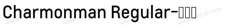 Charmonman Regular字体转换